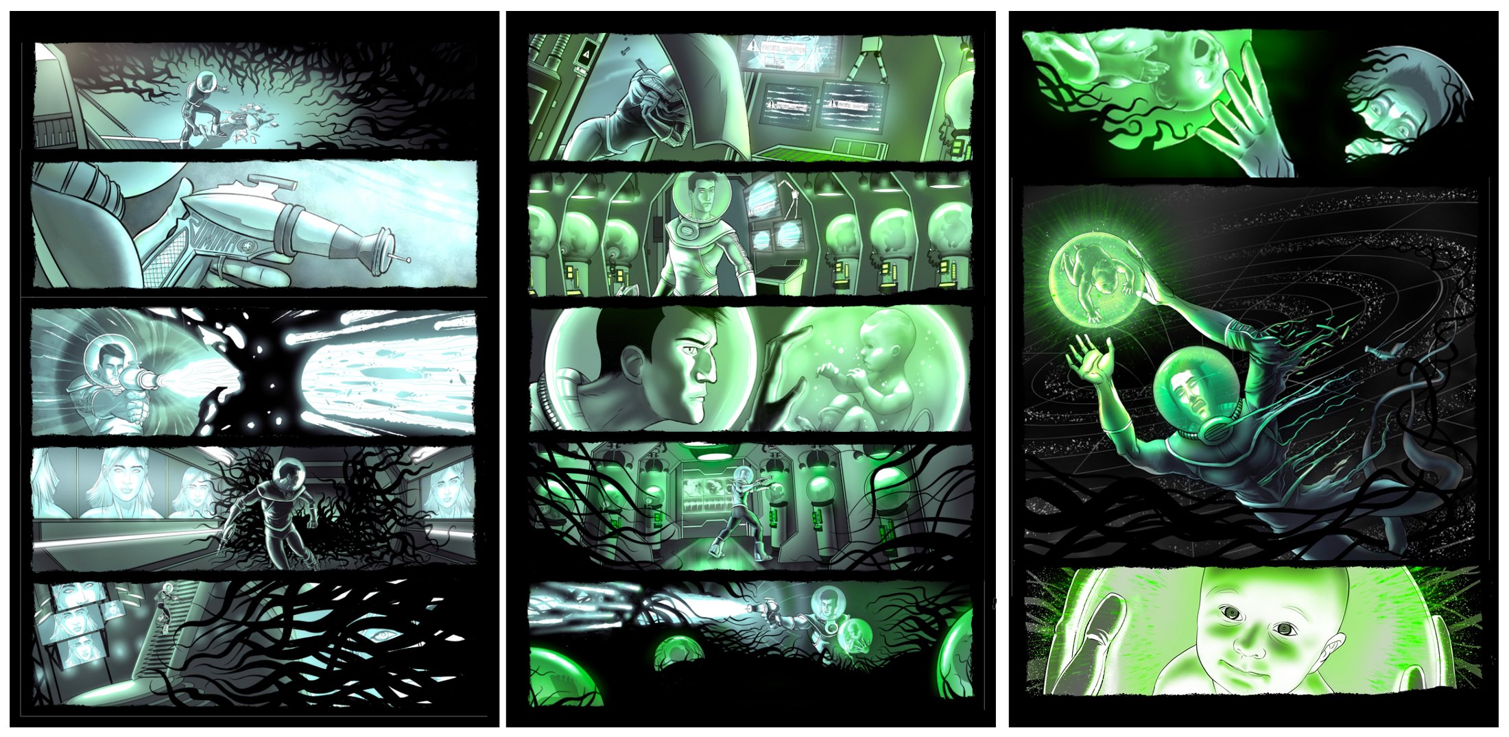 Climax sequence artwork from Icarus